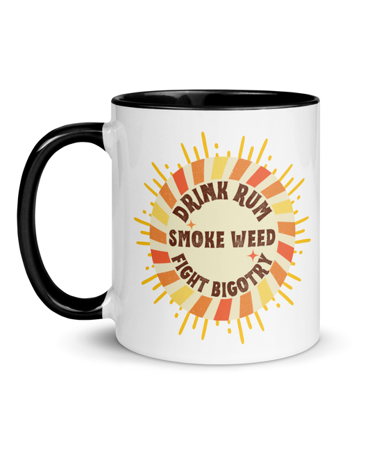 Drink, Smoke, Fight Mug