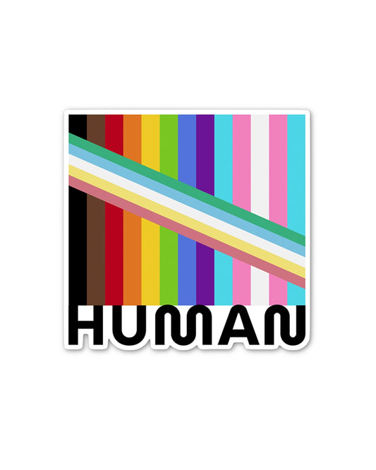 Multi-Flag Human Sticker